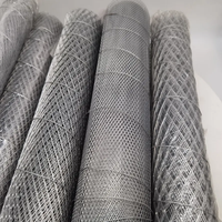 Grille de protection de gouttière en métal expansé en acier inoxydable, filtre anti-feuilles en forme de losange en rouleau
