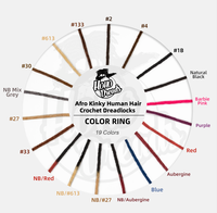Jiffy Hair 100% afro crépus cheveux humains dreadlocks Real locs cheveux humains Styles de dreads crépus faits à la main pour hommes