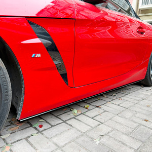 Bmw Z4 G29 Side Skirt Spoiler Body Kit Piano Black Carbon Fiber Texture Abs Material For Car Modification - Product Image 3