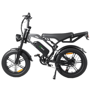 Bicicleta Eléctrica en Stock en el Reino Unido, Velocidad Máxima de 25 km/h 48 km/h, 48 V 500 W, Neumático Grueso de 20 Pulgadas, Freno Hidráulico, Bicicleta Eléctrica Retro para Europa - Product Image 3