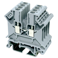 UK PA66 cuivre plastique câblage électrique connecteur pince Distribution industrielle 24A vis Type Din Rail borniers