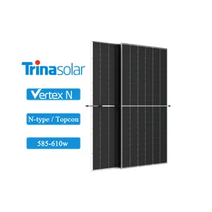 工厂价格天合光能电池板顶点N 560w 565w 575w 580w 590w 600瓦双面单晶面板Solares
