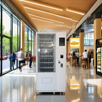 Distributeur automatique de boissons froides et de collations de qualité supérieure, populaire, avec lecteur de carte SDK, paiement personnalisable, capacité ajustable, garantie 1 an.