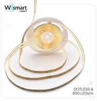 Lampu Strip LED ramping 5 mm PCB COB 12V Dapat Diredupkan CRI90 IP20 Kontrol Suara Wi-Fi APP Bluetooth untuk Dekorasi Rumah