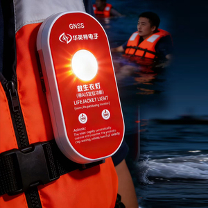 ضوء سترة نجاة LED مقاوم للماء مع نظام تحديد المواقع GPS وBDS، معتمد من CCS MED، يعمل لمدة 72 ساعة، معدات إنقاذ للأنشطة المائية - Product Image 6