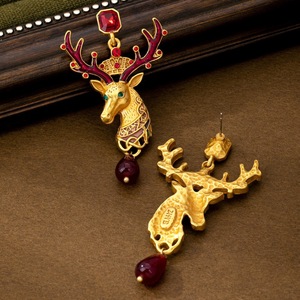 Orecchini Pendenti da Donna Future Angel, Classici ed Eleganti, a Forma di Cervo Natalizio con Cristalli, Stile Palazzo. Orecchini - Product Image 3