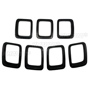 Parrilla Delantera para Coche, Rejilla de Parachoques, Parrilla de Carreras, Kit de Carrocería para Jeep Compass 2017-2020, Accesorios para Coche - Product Image 6