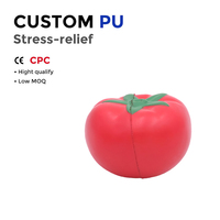 Jouets Squishy Tomate en PU Personnalisés à Remontée Lente, Jouet Anti-Stress Fidget, Jouets à Presser Squishy pour Enfants et Adultes, Jouet Sensoriel Légume