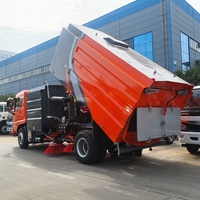 Camion balayeuse routière à moteur diesel CLW 4x2, prix d'usine Chine, camion de nettoyage de voirie municipale, camion aspirateur