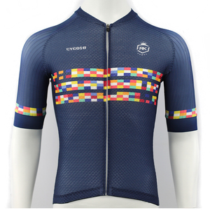 Abbigliamento invernale bici personalizzato da uomo maglia <span class=keywords><strong>ciclismo</strong></span> blu produttori di <span class=keywords><strong>maglie</strong></span> da bici su misura - Product Image 1