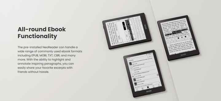 Eink Tablets 6 Inch Onyx Boox Poke5 E-Reader - 24 Formats