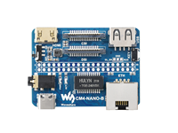 Modul komputasi Raspberry Pi 4 papan dasar NANO-B Gigabit ETH 40PIN GPIO USB2.0 MIPI CSI 5V CM4-NANO-A