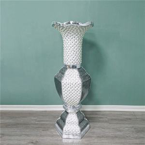 Macetero con cuentas de plata para decoración, maceta con perlas grandes y diseños modernos, plantas artificiales, para hotel y jardín - Product Image 5