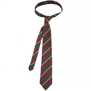 <span class=keywords><strong>Cravate</strong></span> au design vintage pour femme Motif polyester tissé <span class=keywords><strong>en</strong></span> <span class=keywords><strong>grenadine</strong></span> bordeaux à rayures 3 plis pour l'obtention du diplôme - Product Image 5
