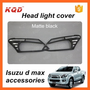 Cubierta de Faro Delantero en Negro Mate y Cromo para Dmax, Accesorios 4x4, Kit de Carrocería para Isuzu Dmax - Product Image 2