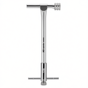 Llave de trinquete Fervi de 150 mm, herramienta profesional mejorada con mango en T de metal para roscado de precisión - Product Image 1