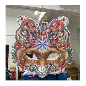 Maschera gonfiabile colorata gonfiabile della maschera della decorazione della maschera per il carnevale di evento - Product Image 1