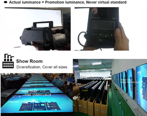 ความสว่างสูง700 2500Nits ในร่ม43 49 55นิ้วคู่แขวนหน้าจอ LCD โฆษณาหน้าต่างดิจิตอลจอแสดงผล - Product Image 5
