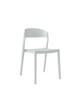 Chaise empilable en plastique imperméable pour jardin extérieur