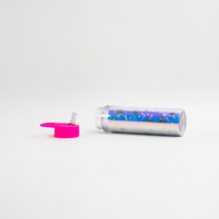 Bouteille d'eau en plastique 17 oz, lot de 1, sans BPA et anti-fuite, idéale pour le sport et les activités de plein air, bouteille d'eau réutilisable avec paille rabattable