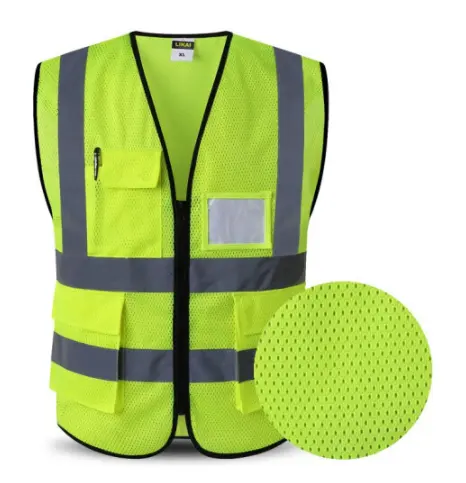 Vêtements de sécurité Veste de course de nuit haute visibilité Gilet de sécurité de haute qualité L'avertissement peut être personnalisé