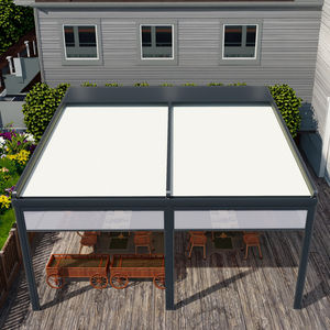 Fabricants en gros de matériaux de couverture en polycarbonate inclinés bon marché, auvent rétractable transparent avec gazebo - Product Image 1