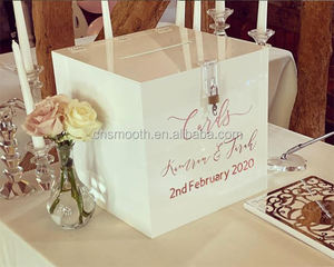 Glad Liefdadigheid Donatie Box Acryl <span class=keywords><strong>Wedding</strong></span> <span class=keywords><strong>Wishing</strong></span> Goed Card Box Met Verschillende Kleuren - Product Image 3