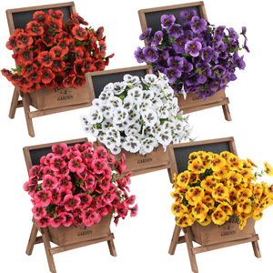 Flores Artificiales de Eucalipto y Primavera para Decoración de Exteriores, Hogar, Hotel, Boda, Arreglo Floral Artificial - Product Image 5