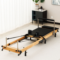 Machine de Pilates Reformer pliable en bois de hêtre réglable, de haute qualité et à prix abordable - Équipement d'exercice pour studio de Pilates