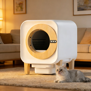 Litière automatique pour <span class=keywords><strong>chat</strong></span> 75L autonettoyante silencieuse anti-pincement pour chats, usage intérieur et toilettage - Product Image 6