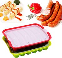 6-fach Silikonform für hausgemachte Hamburger und Hot Dogs – DIY Silikon-Wurstform für Kinder zum Füttern