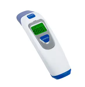 Termometer inframerah non-kontak digital, pengukur suhu kening tubuh Digital cerdas dengan LCD lampu latar untuk dewasa dan bayi anak-anak