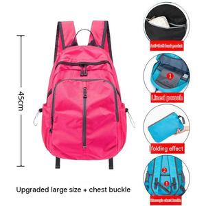 Foldable <b>Women</b> Men / Waterproof College <b>Gym</b> Lightweight Small Travel Rucksack Casual Daypack Fashion <b>Backpack</b> - Product Image 4