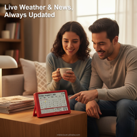 Calendrier intelligent Intelevia 7 pouces à écran E-Paper, protection des yeux, rappel des jours fériés, météo en temps réel, synchronisation Wi-Fi, horloge mondiale