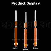 Kit Nosel Quick-Swap untuk Creality K2 Plus 0.2/0.4/0.6/0.8/1.0mm Baja Keras Berlapis Nikel Penggantian Mudah Untuk K2 K2 pro