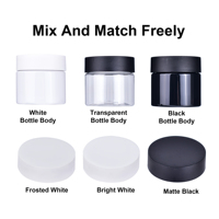 Pots en plastique PET de qualité alimentaire de 45 ml, 60 ml, 75 ml, 100 ml, 120 ml, 150 ml, 220 ml avec couvercle CR à fermeture hermétique