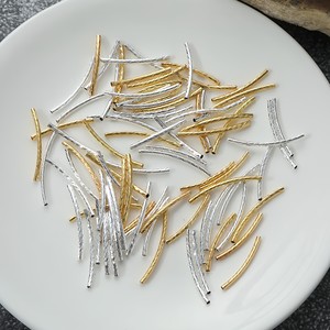 18K Gold And Silver Iron Tapered <b>Tube</b> For Necklace Making DIY Jewelry Component Bend <b>Tube</b> S <b>Tube</b> Jewelry <b>Finding</b> - Product Image 1