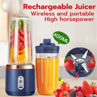 Blender Portabel, Cangkir Juicer Elektrik 6 Mata Pisau, Blender dan Pembuat Jus USB Isi Ulang untuk Rumah Tangga dan Komersial dengan Standar Food Grade