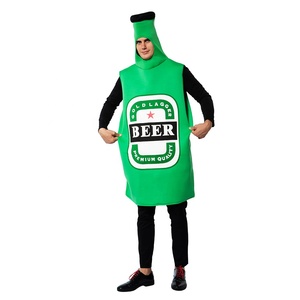 Vui Dành Cho Người Lớn Bia Trang Phục Unisex Bọt Biển Whisky Rum Chai Bia Chai Có Thể Jumpsuits Halloween Trang Phục Lễ Hội Bia - Product Image 2