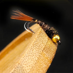 Appât de nymphe de queue de poulet sauvage à tête de cuivre avec hameçon barbelé Type d'appât leurre pêche à la <span class=keywords><strong>mouche</strong></span> crochet poilu - Product Image 4