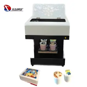 Impresora de café para selfis, máquina de impresión de pizza, macarrón, pastel, comestible, pequeña