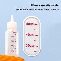 Kit d'allaitement pour animaux de compagnie, pas cher, sucettes pour nouveau-né, 4 tétines Miracle pour chien et chat, bouteille et compte-gouttes