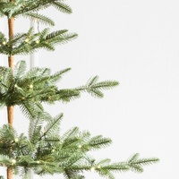 Künstlicher PVC-Weihnachtsbaum mit LED-Beleuchtung, Künstliche Weihnachtsbäume mit Ornamenten für Heim, Party, Hochzeit und Feiertagsdekoration