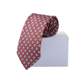 2025 Hot Sản phẩm bán chạy thiết kế mới của nam giới in hoa văn cổ Tie biểu tượng tùy chỉnh lụa vát cho nam giới - Product Image 4