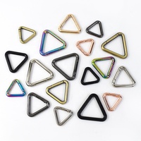 Meetee BF245 16-32mm bricolage matériel accessoires en alliage de Zinc Triangle ressort anneau crochet fermoir sangle chaîne porte-clés connecter Clip boucle