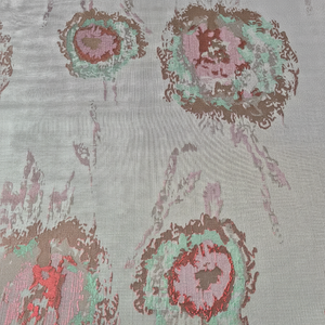 Turc Ultra Doux Sheen Jacquard Tissu 100% Polyester Respirant Fantaisie Brocart Métallique PK-1665 COL 4 Spécialité Fil Filles - Product Image 1