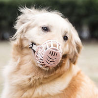 UT Anti-morsure rose drôle chien muselière sécurité respirant en Silicone chiot grand chien cache-bouche garde pour chiens masque pour animaux de compagnie contrôle des aboiements