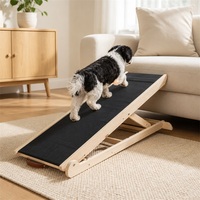 Rampe en bois pour chien pour canapé et lit, rampe en bois réglable pour chiens