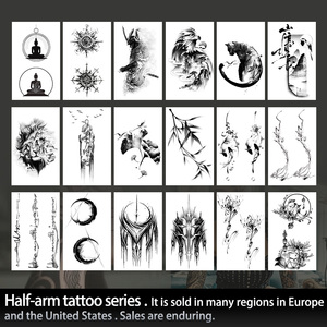 Tatuaje temporal a prueba <span class=keywords><strong>de</strong></span> agua a prueba <span class=keywords><strong>de</strong></span> sudor, tatuaje semipermanente que dura 2 semanas, tatuaje realista a base <span class=keywords><strong>de</strong></span> hierbas antifricción <span class=keywords><strong>para</strong></span> brazo y pierna - Product Image 3