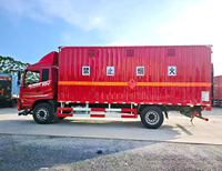 Vehículo de Transporte de Mercancías Peligrosas Tipo Caja, Explosivos, Inflamables, Tóxicos, Corrosivos, Radioactivos, Camión de Entrega de Materiales Peligrosos